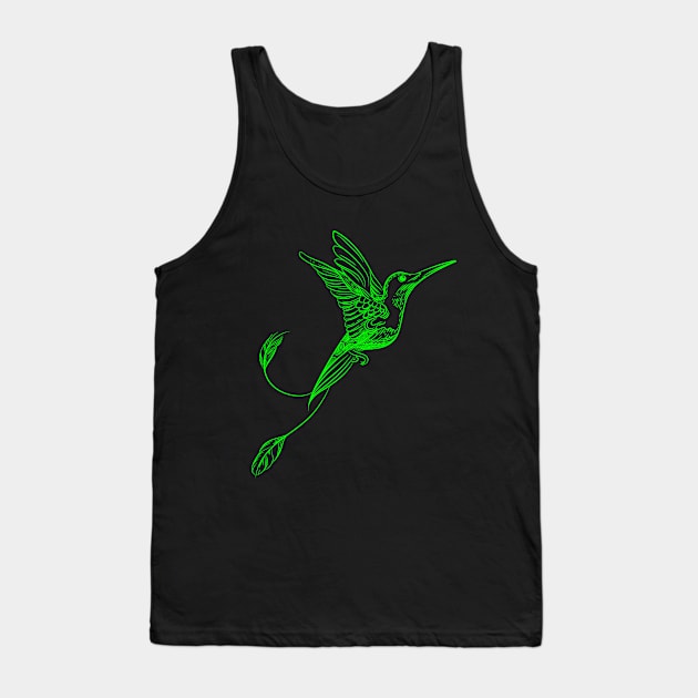 Hummingbird Lighting in Black Awesome Tank Top by MaryMas